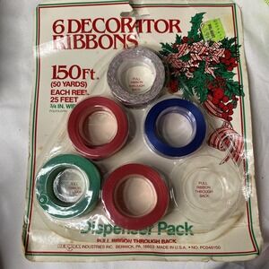 Vintage Berwick Industries Decorating Ribbon 5 Rolls